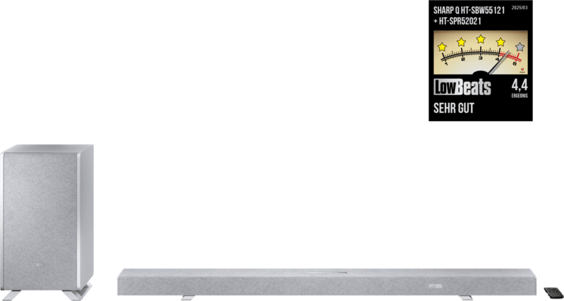 Sharp HT-SBW55121 Soundbar m. kabell. Subwoofer silber Sharp HT-SBW55121 Soundbar m. kabell. Subwoofer silber