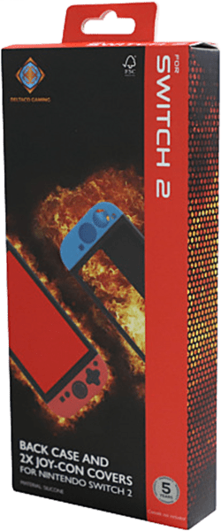 DELTACO Silikonhülle + Joy-Con-Schutz f. Nintendo Switch 2 DELTACO Silikonhülle + Joy-Con-Schutz f. Nintendo Switch 2