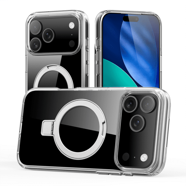 nevox StyleShell SHOCKFlex Stand iPhone 17 Pro transp. nevox StyleShell SHOCKFlex Stand iPhone 17 Pro transp.