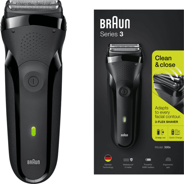 Braun Series 3 300s Herrenrasierer schwarz Braun Series 3 300s Herrenrasierer schwarz