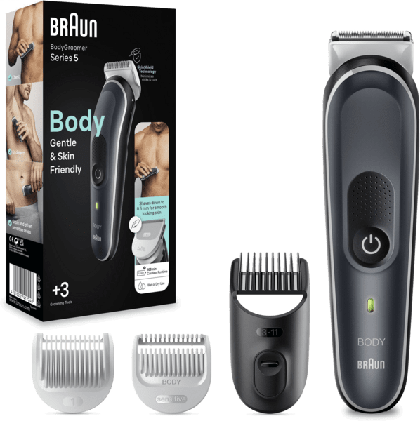 Braun BG5340 Body Groomer schwarz/silber Braun BG5340 Body Groomer schwarz/silber
