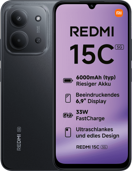 Xiaomi Redmi 15C 5G 128GB midnight black Xiaomi Redmi 15C 5G 128GB midnight black