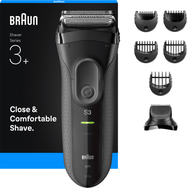 Braun Series 3+ 3000BT Herrenrasierer schwarz