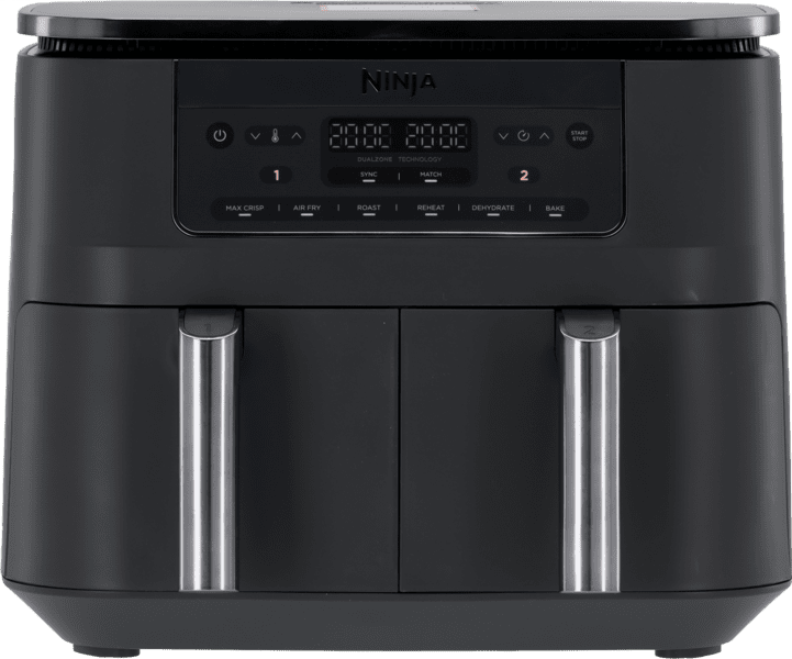 Ninja DZ300EU Doppel-Heißluftfritteuse grau