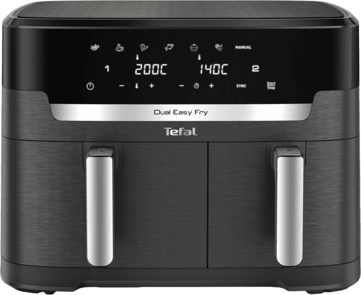 Tefal EY942H Easy Fry Dual XXL Heißluftfritteuse grau