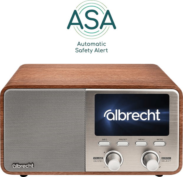 Albrecht DR 760 DAB+ Digitalradio ASA holzoptik