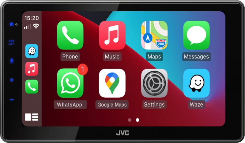 JVC KW-Z900DBW DAB BT 9" 1DIN WiFi Carplay AndroidAuto