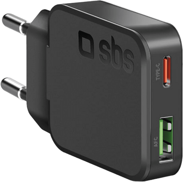 SBS PD Reiselader UltraSlim 30W USB/USB-C GaN schwarz