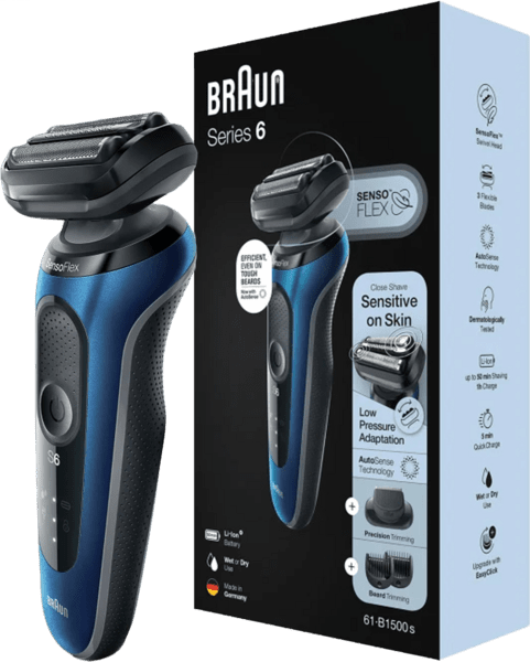 Braun 61-B1500s mit EasyClick Series 6 Herrenrasierer