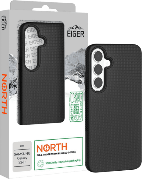 Eiger North Case GRS Galaxy S26+ schwarz
