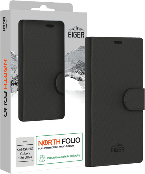Eiger North Folio Case Galaxy S26 Ultra schwarz