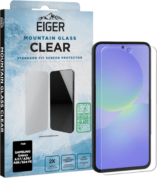 Eiger SP Mountain Glass Clear Galaxy A37/A36/A56/S24 FE