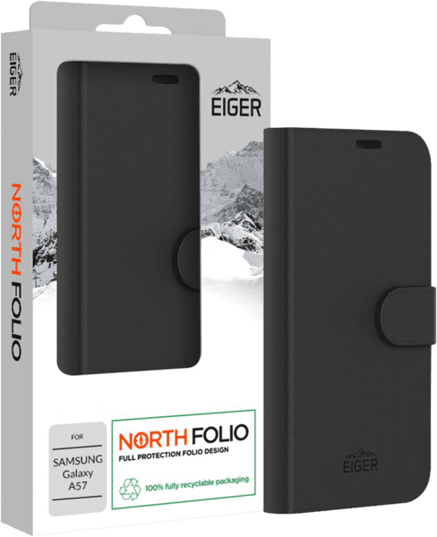 Eiger North Folio Case Galaxy A57 schwarz