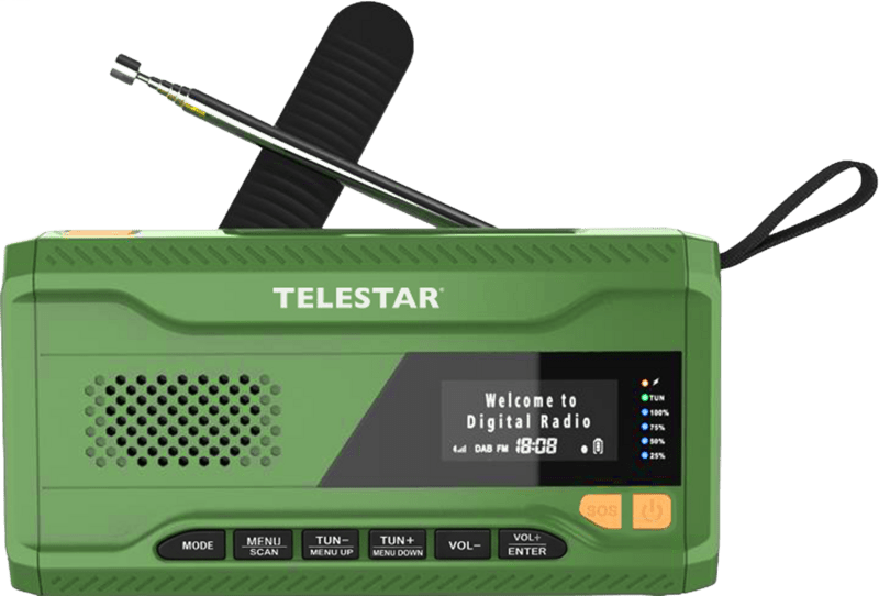 Telestar TOP NR 5 DAB+/UKW Notfallradio grün