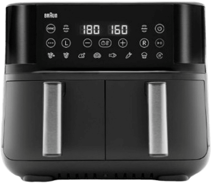 Braun TwinCook 3 TD3030IBK Doppel-Heißluftfritteuse