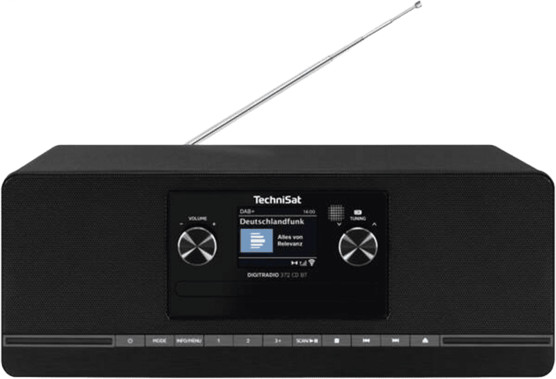 TechniSat Digitradio 372 CD BT DAB+ Radio schwarz