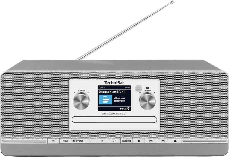 TechniSat Digitradio 372 CD BT DAB+ Radio silber