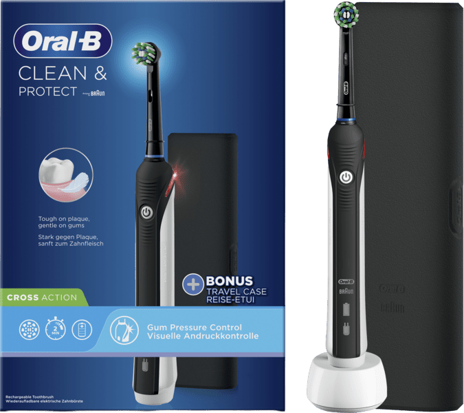 Oral-B Pro 2 Clean & Protect Zahnbürste schwarz