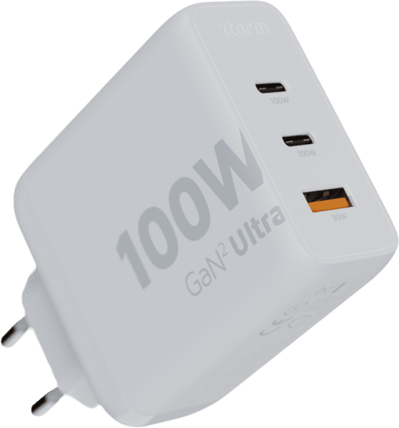 Xtorm 100W GaN2 USB/2xUSC-C Ladegerät weiß