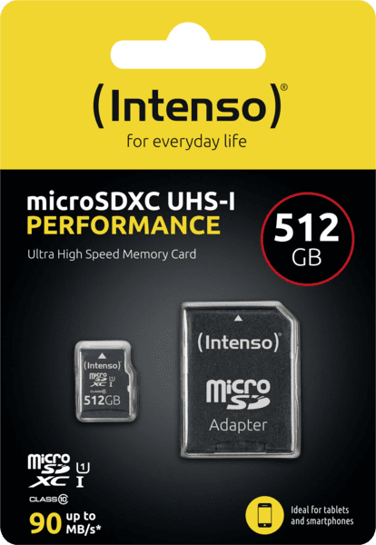 Intenso microSD-Card UHS-I Professional 512GB Speicherkart