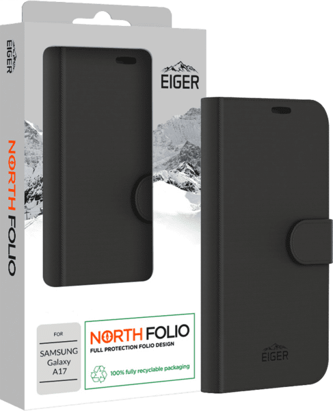 Eiger North Folio Case Galaxy A17 schwarz