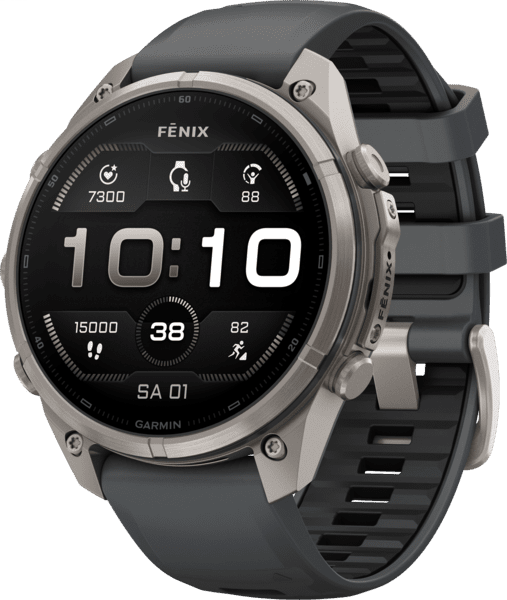 Garmin fenix 9 Pro 51mm Titan Graphit/Schwarz Silikon
