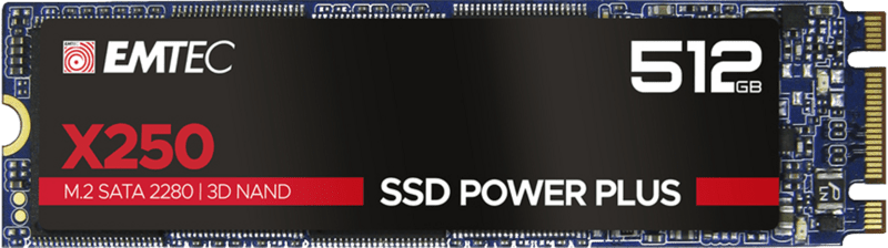 emtec SSD M.2 SATA X250 512GB Festplatte intern