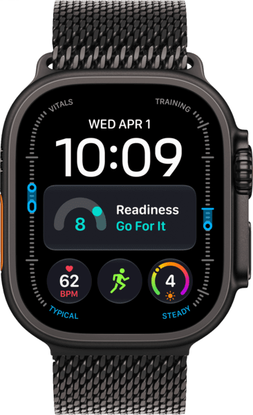 Apple Watch Ultra 4 5G 49mm Schwarz Milanaise schwarz L