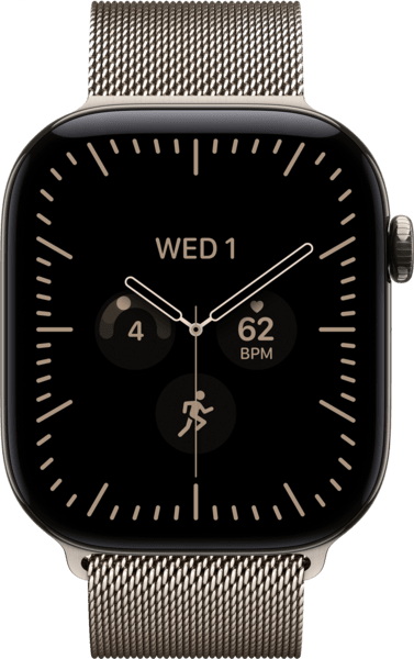 Apple Watch 12 Titan Natur 46mm Milanaise Natur M/L
