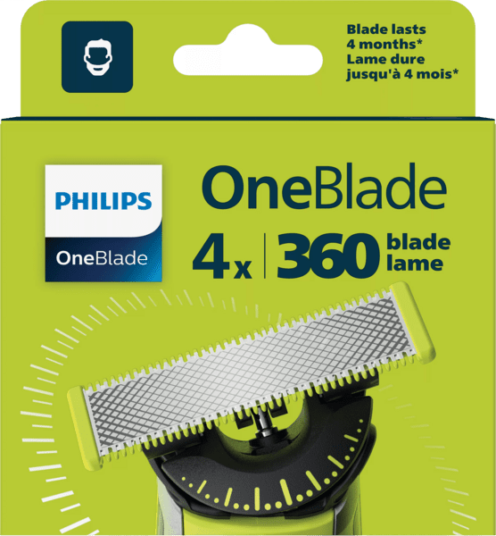 Philips QP440/50 OneBlade 360 Klinge 4 Stück