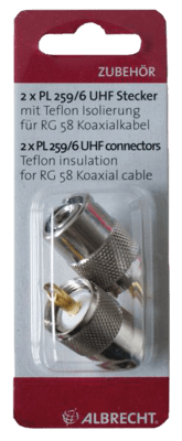 Albrecht PL259/6 Plug 2-piece set for
