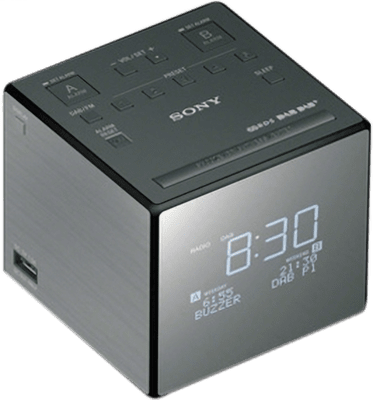 SONY XDR-C1DBP Digital/Clock Radio silver-black (XDRC1DBP