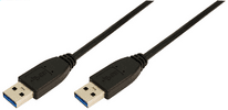 LogiLink USB 3.0 Kabel 2xUSB-A Stecker 1m