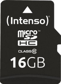 Intenso microSD-Card Class10 16GB Speicherkarte