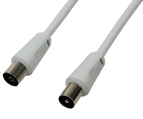 LogiLink TV-Antennen-Kabel (m/f) 2,5m weiß