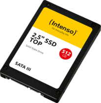 Intenso 2,5" SSD 512GB intern SATA III/r:520MBs/w:490MBs