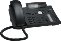SNOM D345 VoIP-Telefon schwarz SIP PoE o. Netzteil