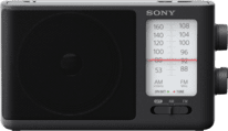 Sony ICF-506 MW/UKW Radio schwarz analoge Sendersuche