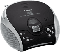 Lenco SCD-24 Tragbares Radio m. CD-Player Schwarz/Silber