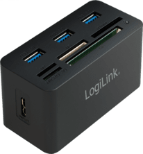 LogiLink USB 3.0-Hub 3-Port m. All-in-One Card Reader