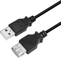 LogiLink USB 2.0-Kabel USB-A(m)/USB-A(f) 2m