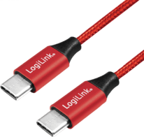 LogiLink USB 2.0-Kabel 2x USB-C 30cm rot