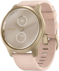 Garmin vivomove Style weißgold-rosa Hybrid-Smartwatch