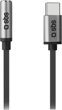 SBS USB-C zu 3,5mm Klinke Adapter schwarz