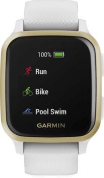 Garmin Venu SQ weiß-gold GPS-Smartwatch