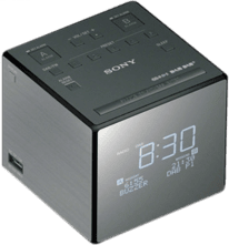 Sony XDR-C1DBP Digital-/Uhrenradio silber-schwarz
