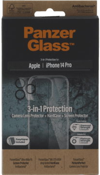 PanzerGlass iPhone 14 Pro Kit Cover/Glas/Kameralinse