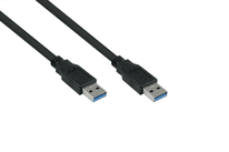 Kabelmeister USB 3.0 an USB-A CU 1,8m schwarz