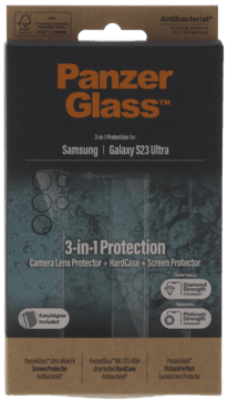 PanzerGlass Galaxy S23 Ultra Kit Cover/Glas/Kameralinse
