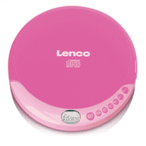 Lenco CD-011 Discman CD-Player m. Ladefunktion pink